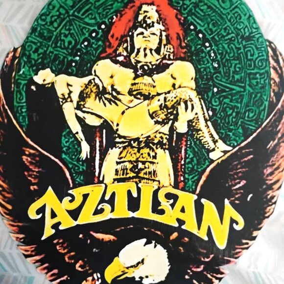 Vintage Aztlan- IRON ON TRANSFER - Heat Transfer Patch - Rare - Picture 5 of 7